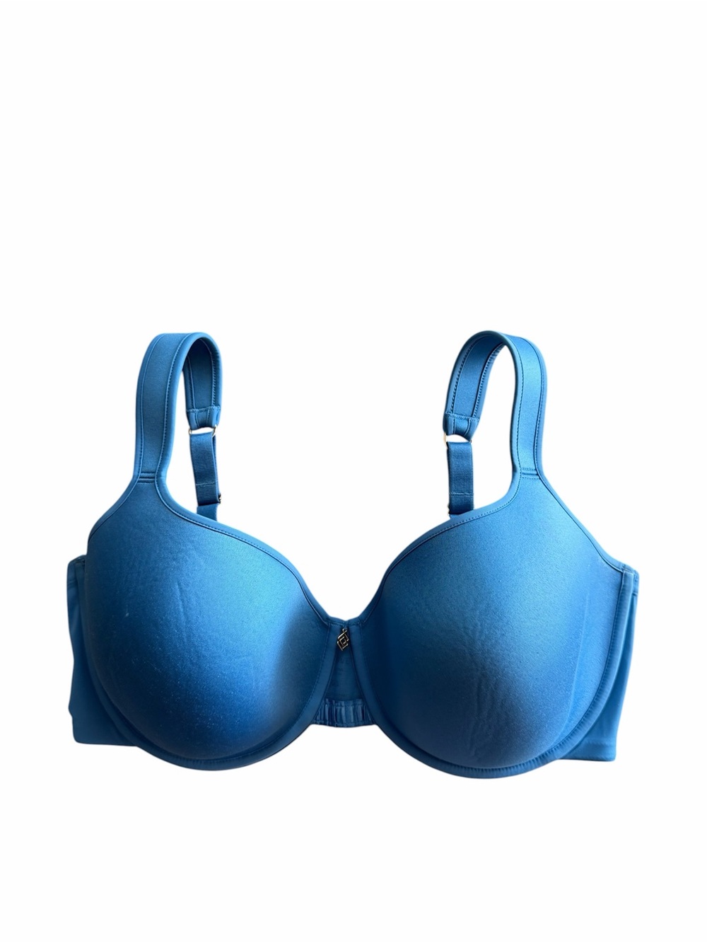 Third Love 24/7 Perfect Coverage Bra 34F Blue Underwire Comfort Straps Back Clos